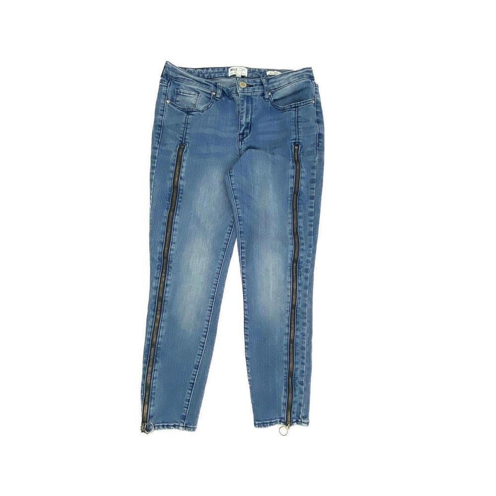 William Rast Ankle Skinny Zipper Detail Women's size 29 Medium Blue Denim jeans